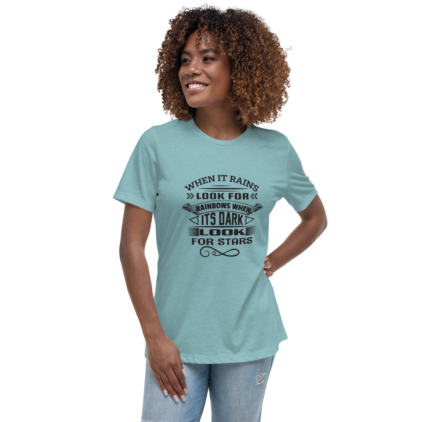 Look for Stars - Women's Relaxed T-Shirt - City Baby Whisperers