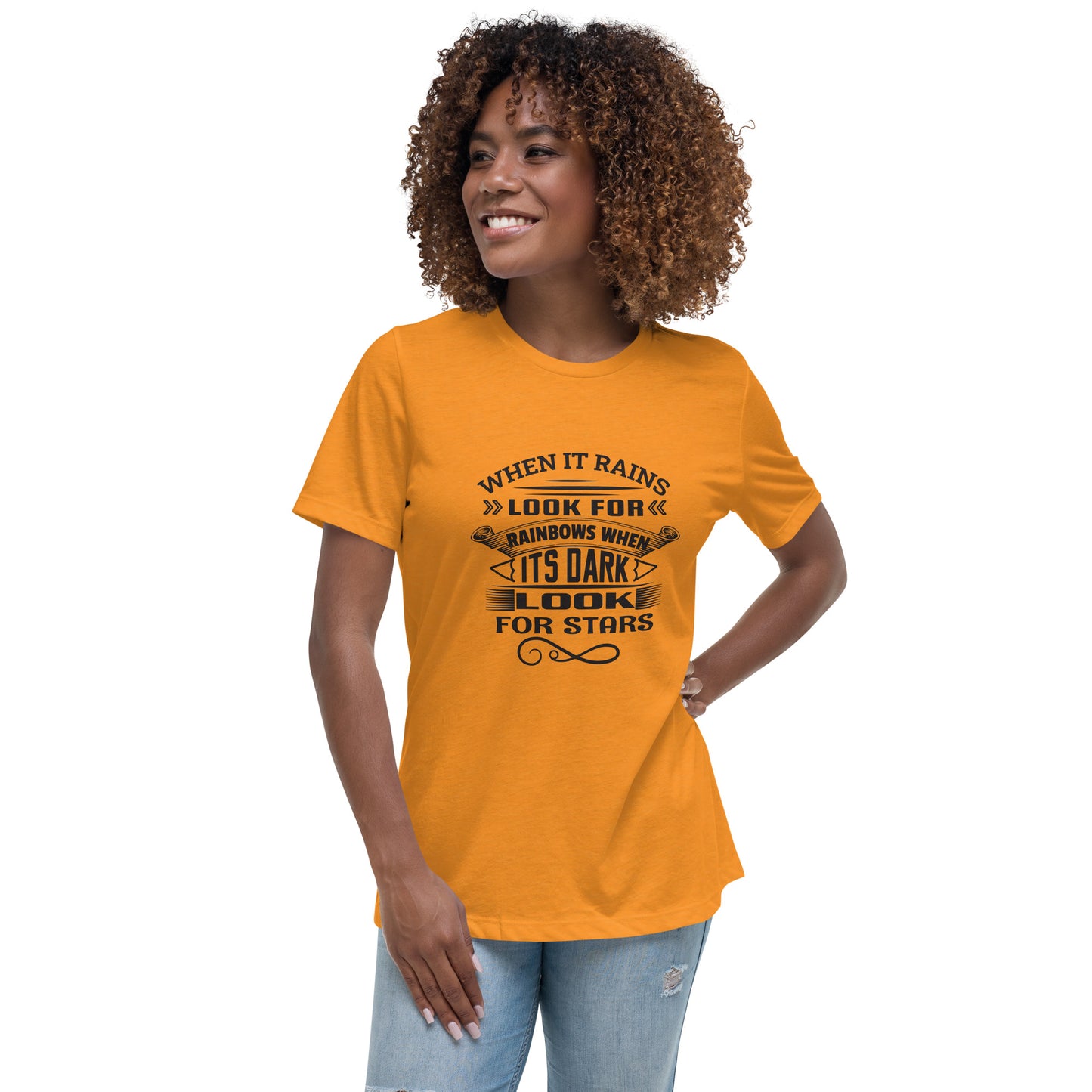 Look for Stars - Women's Relaxed T-Shirt - City Baby Whisperers