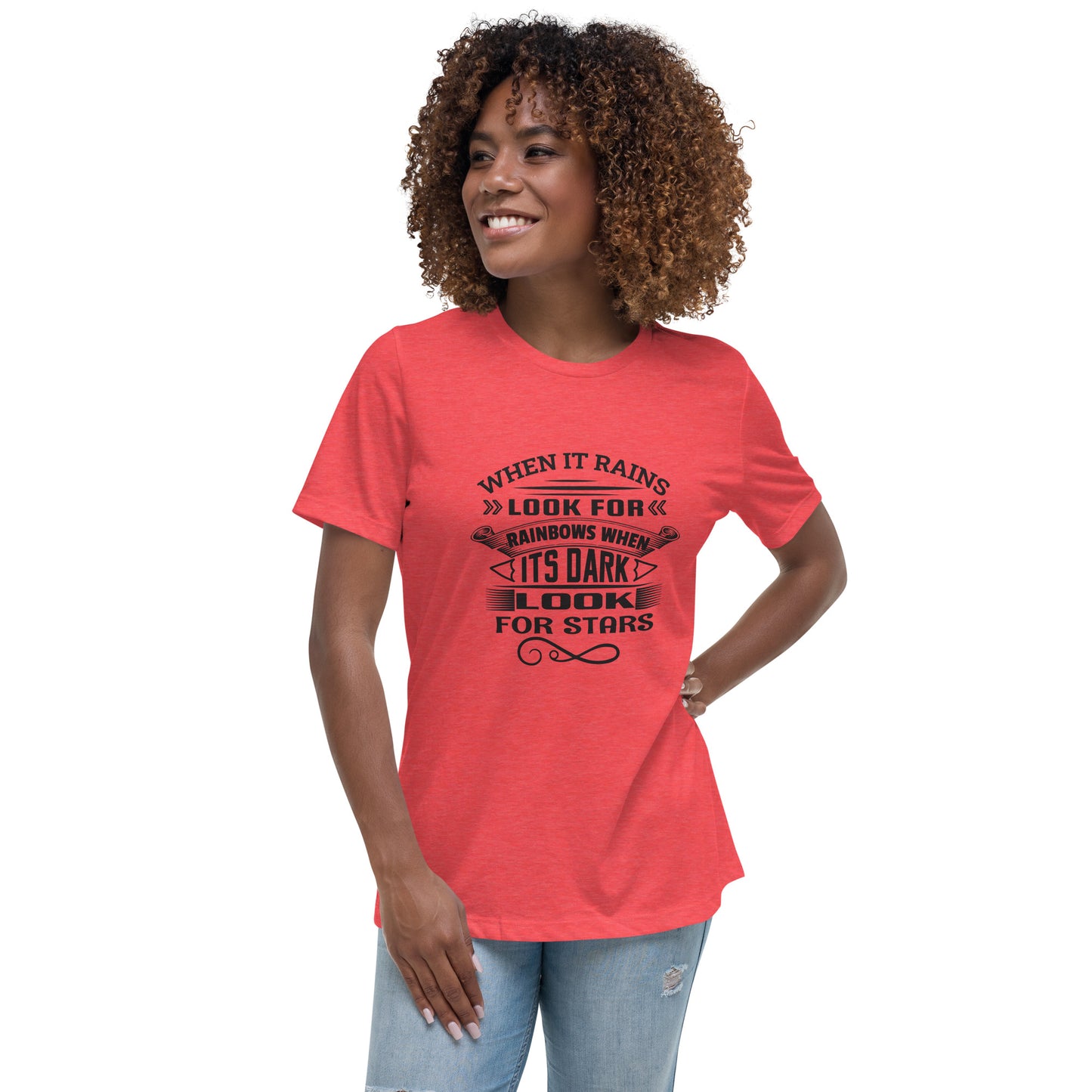 Look for Stars - Women's Relaxed T-Shirt - City Baby Whisperers