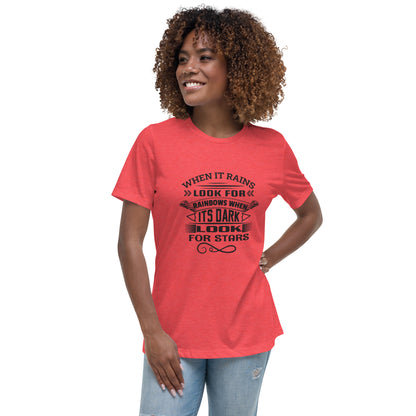 Look for Stars - Women's Relaxed T-Shirt - City Baby Whisperers